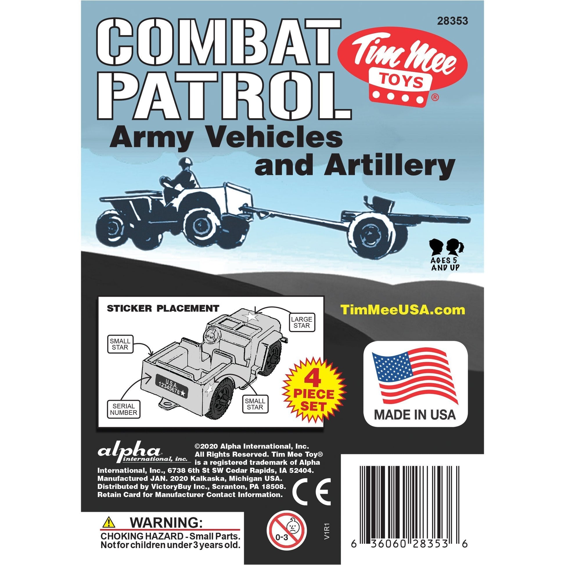 Tim Mee Toy Patrol Blue Gray Insert Art Card