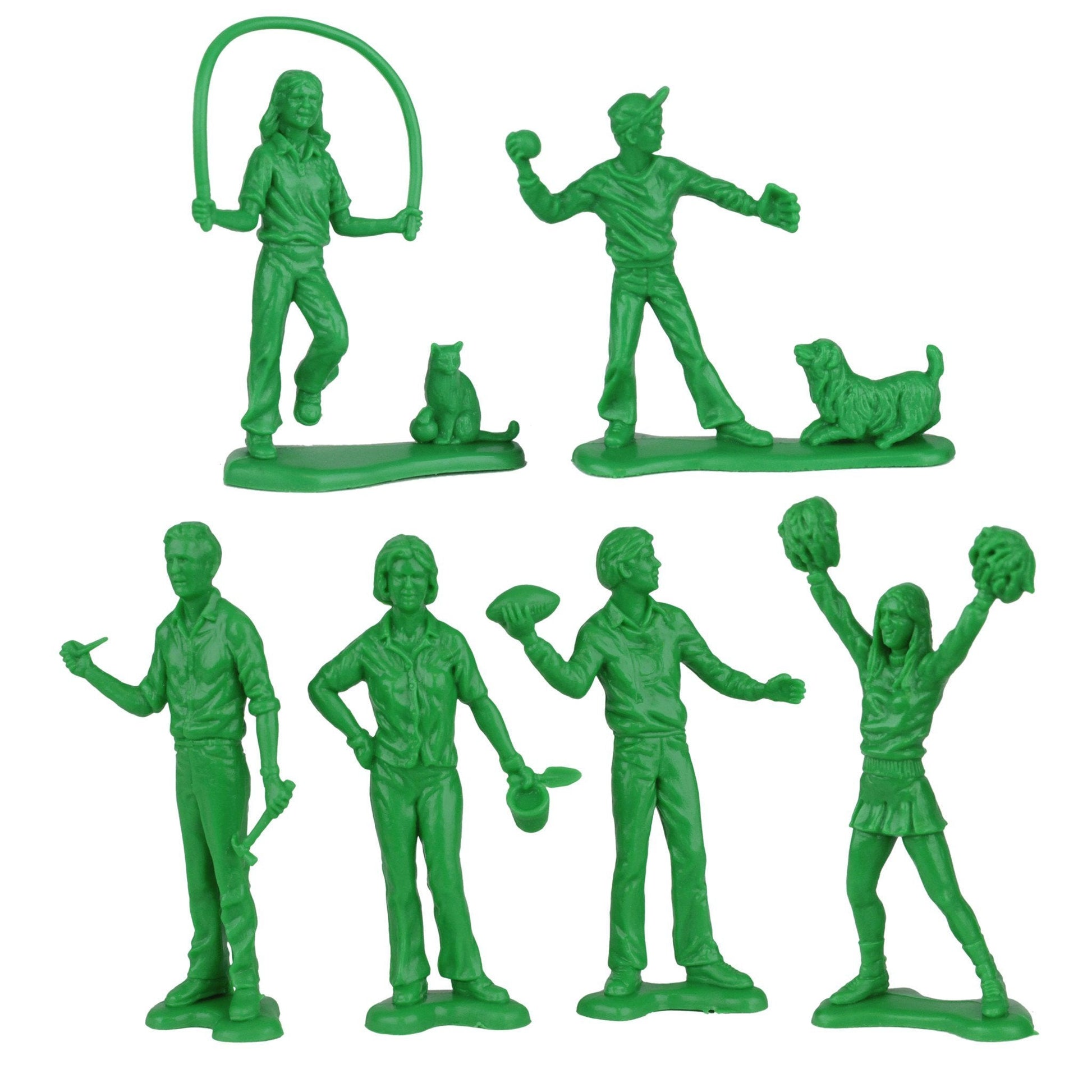 Tim Mee Toy People Green Close Up