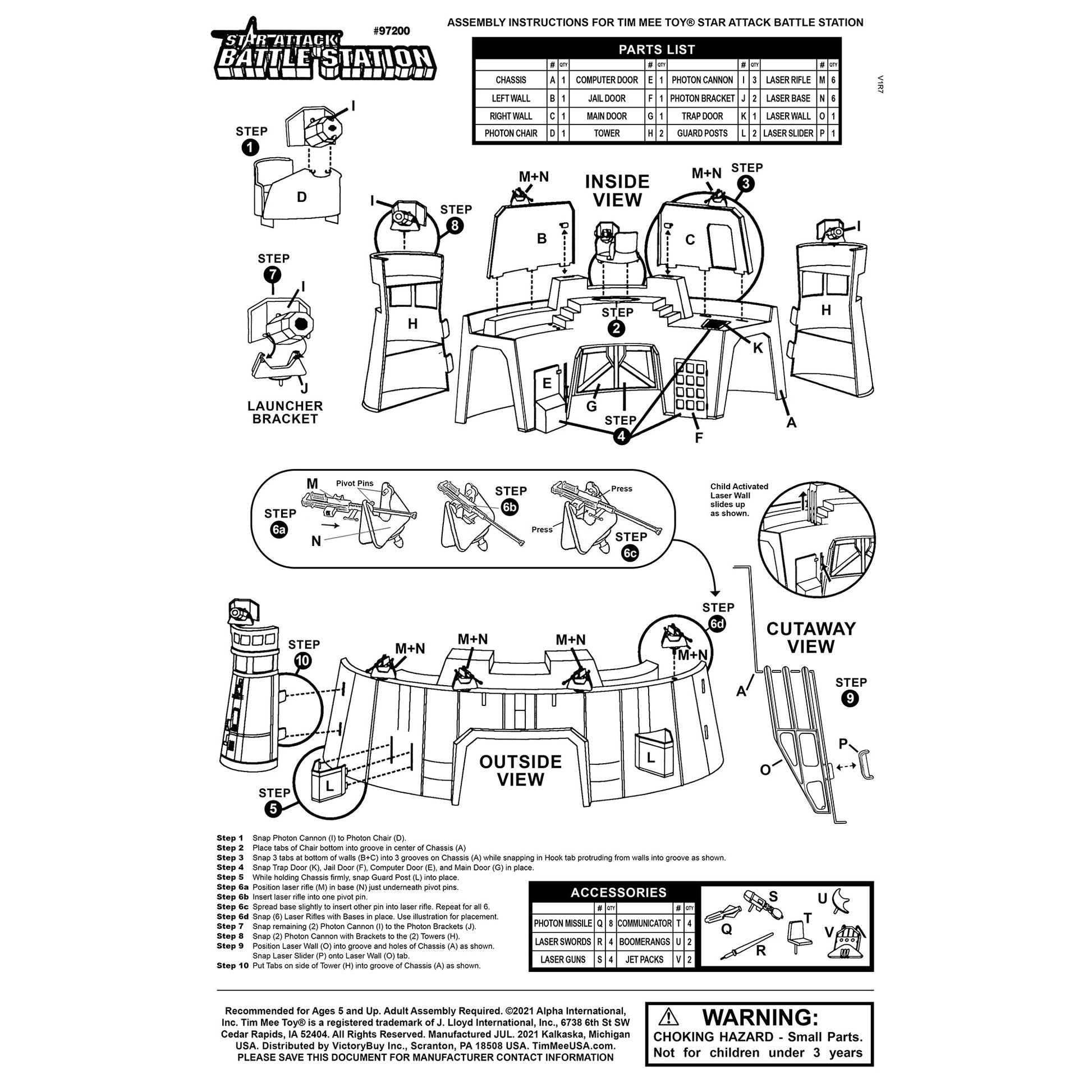 Tim Mee Toy Star Battle Station Assembly
