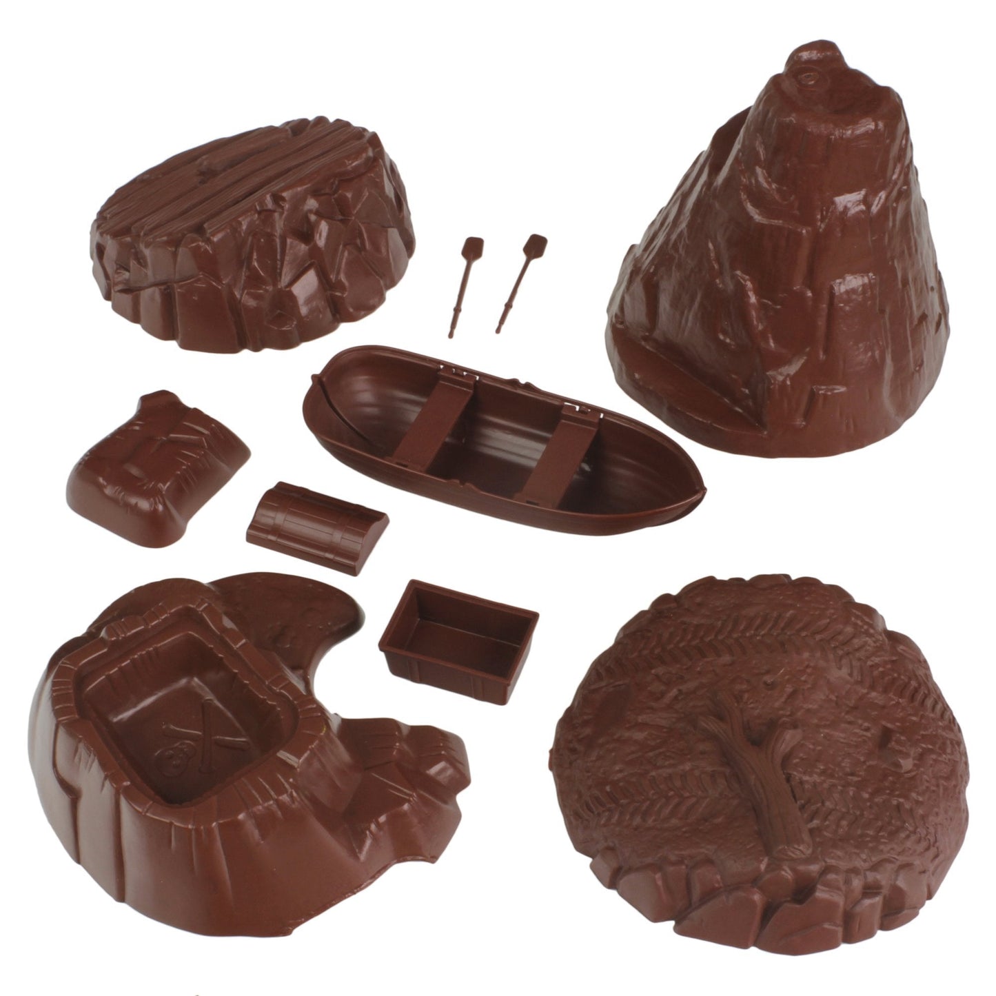 Tim Mee Toy Terrain Set Brown Vignette Open