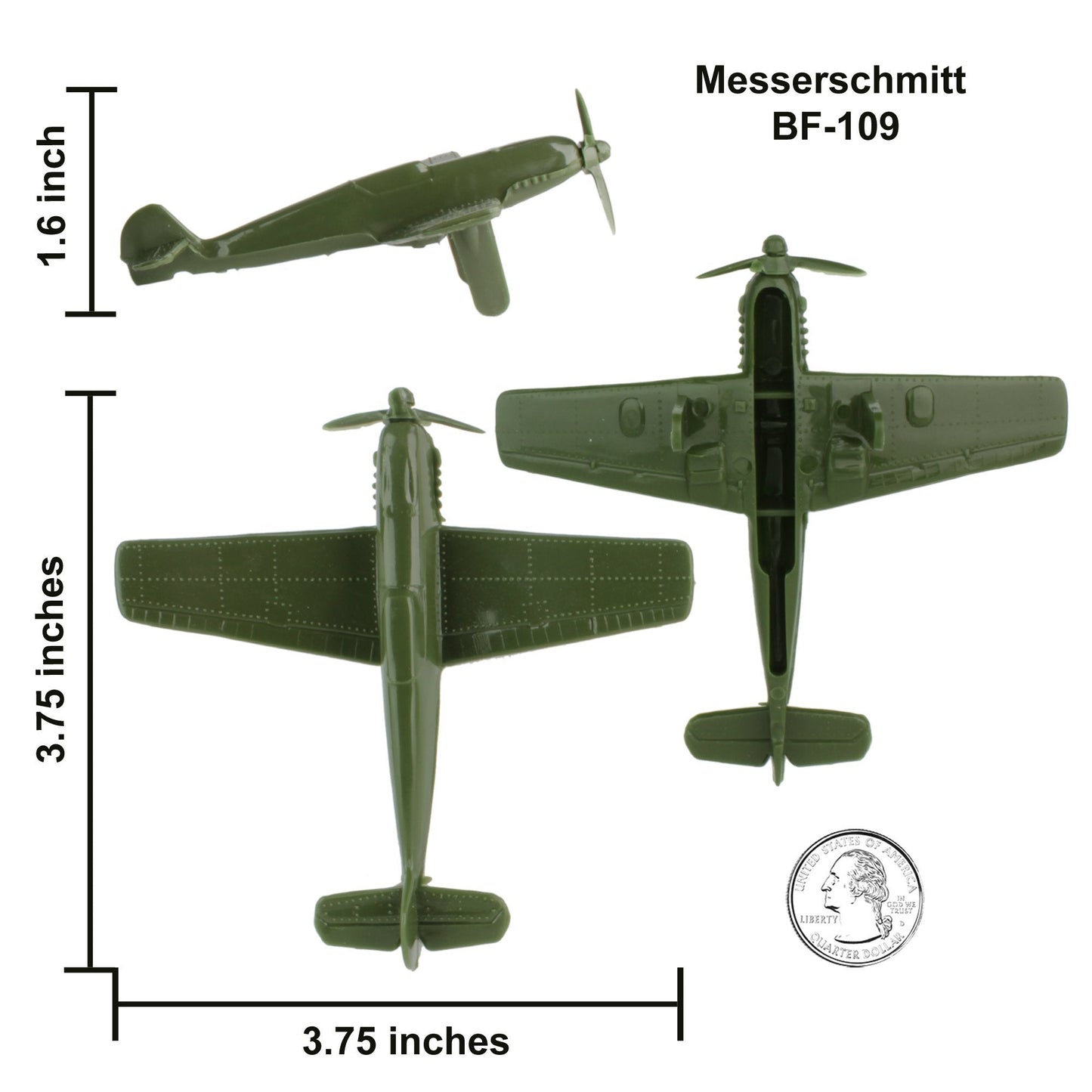 Tim Mee Toy WW2 Fighter Planes Bf109