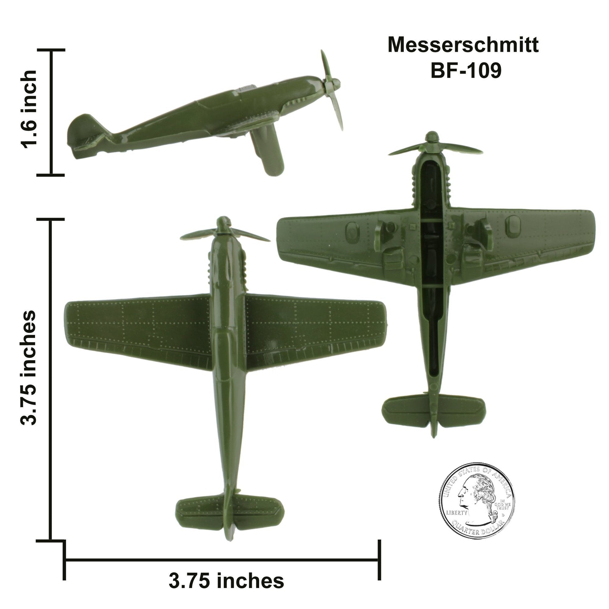 Tim Mee Toy WW2 Fighter Planes Bf109