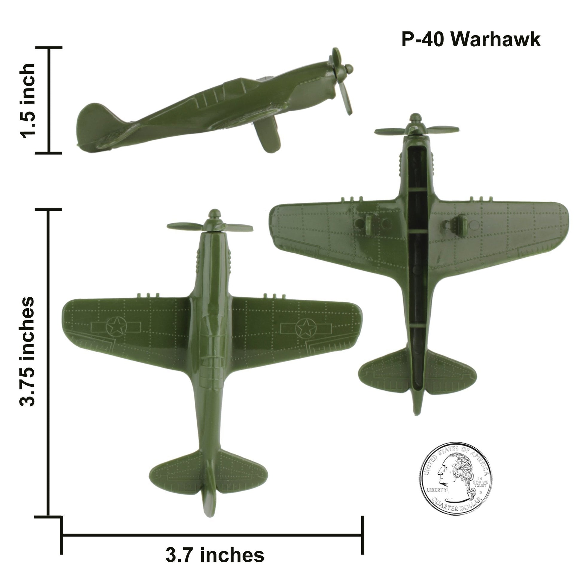 Tim Mee Toy WW2 Fighter Planes P40