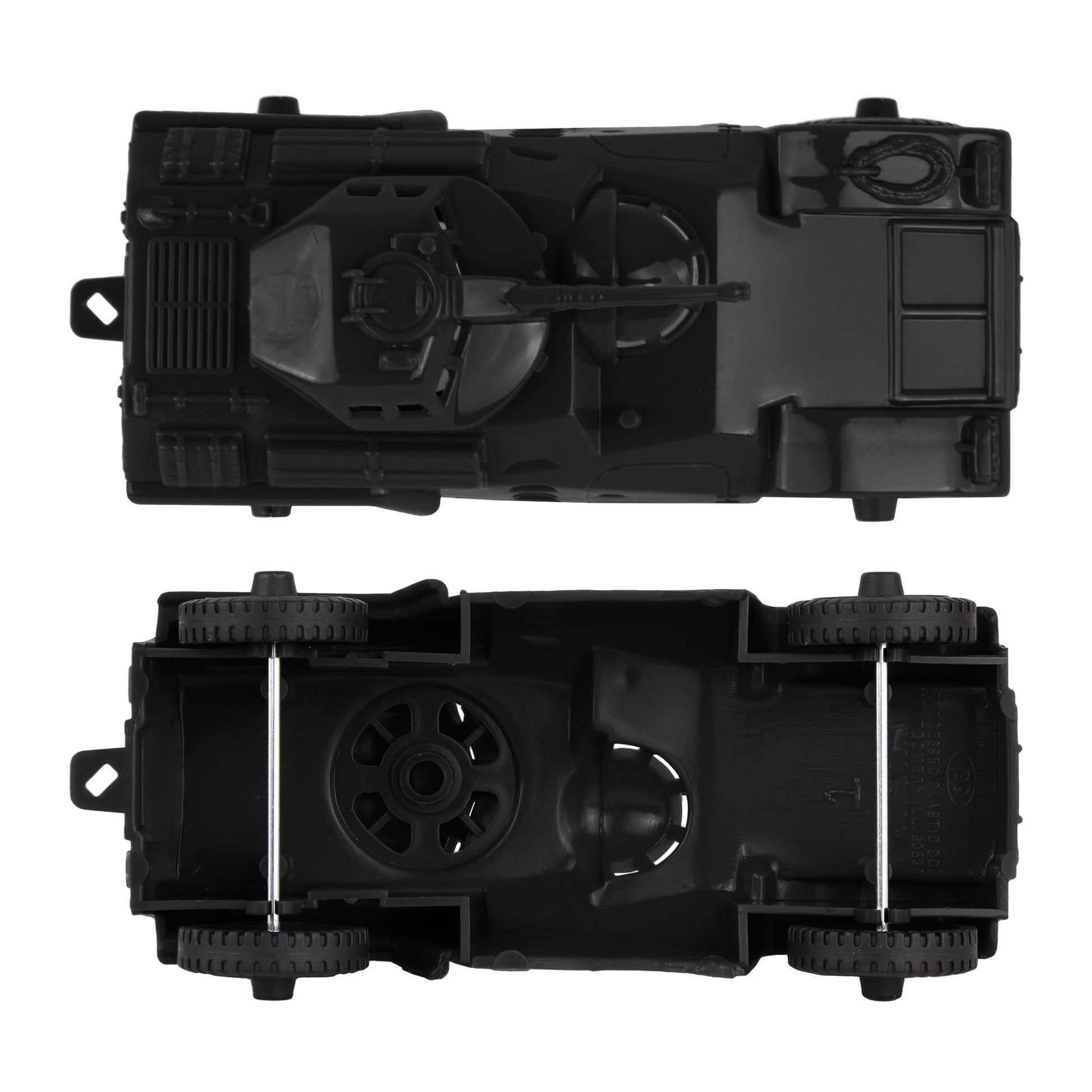Tim Mee Toy Modern Armored Cars Black Top and Bottom