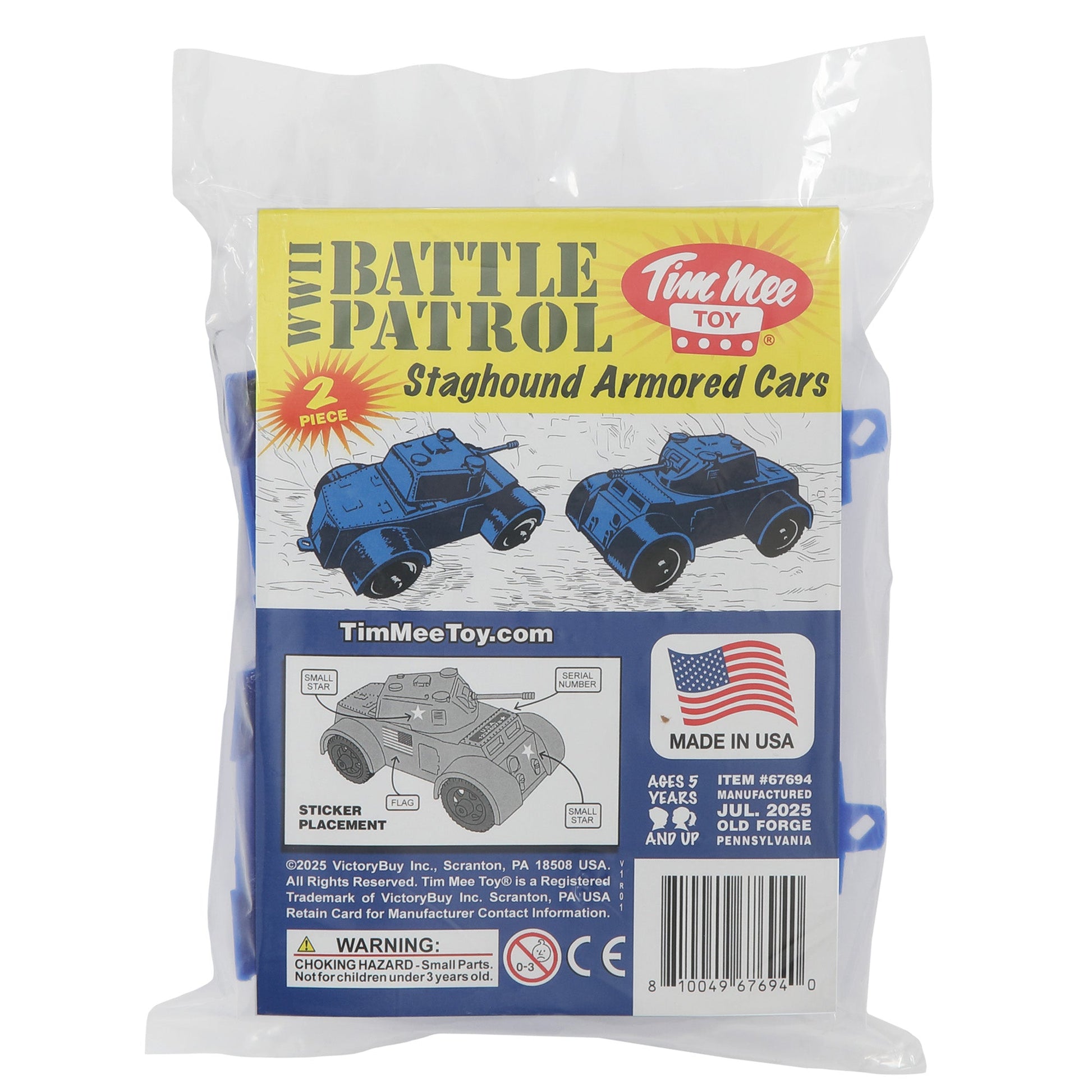Tim Mee Toy Staghound Armored Cars Blue Package