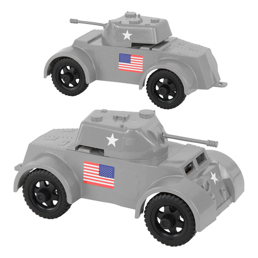 Tim Mee Toy Staghound Armored Cars Gray Vignette