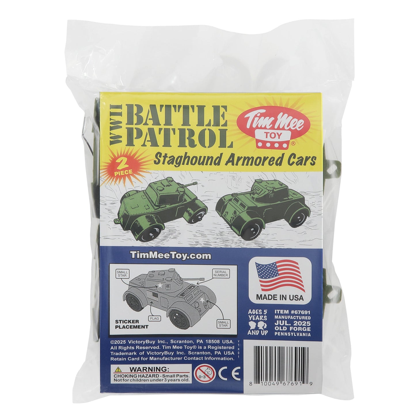 Tim Mee Toy Staghound Armored Cars OD Green Package