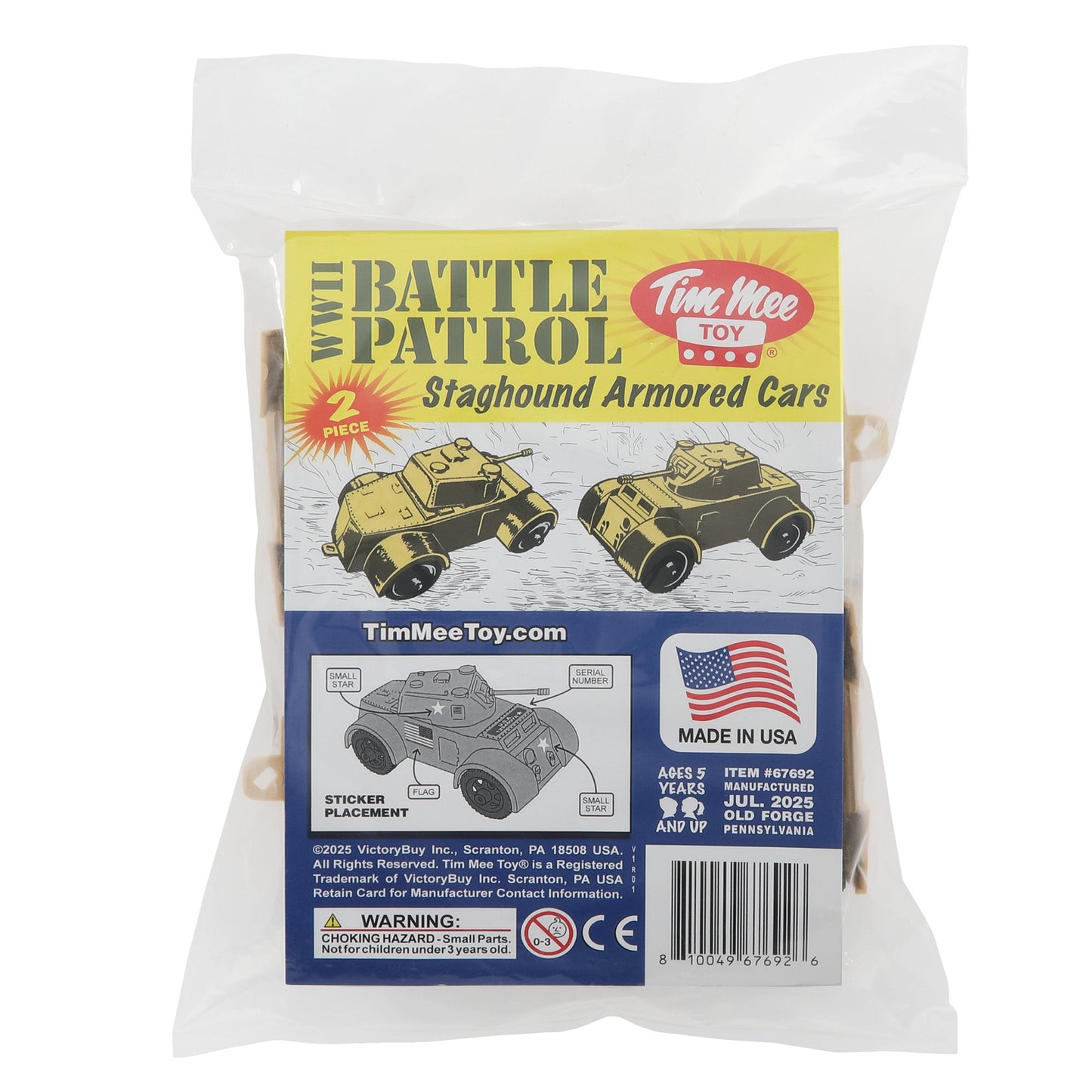 Tim Mee Toy Staghound Armored Cars Tan Package