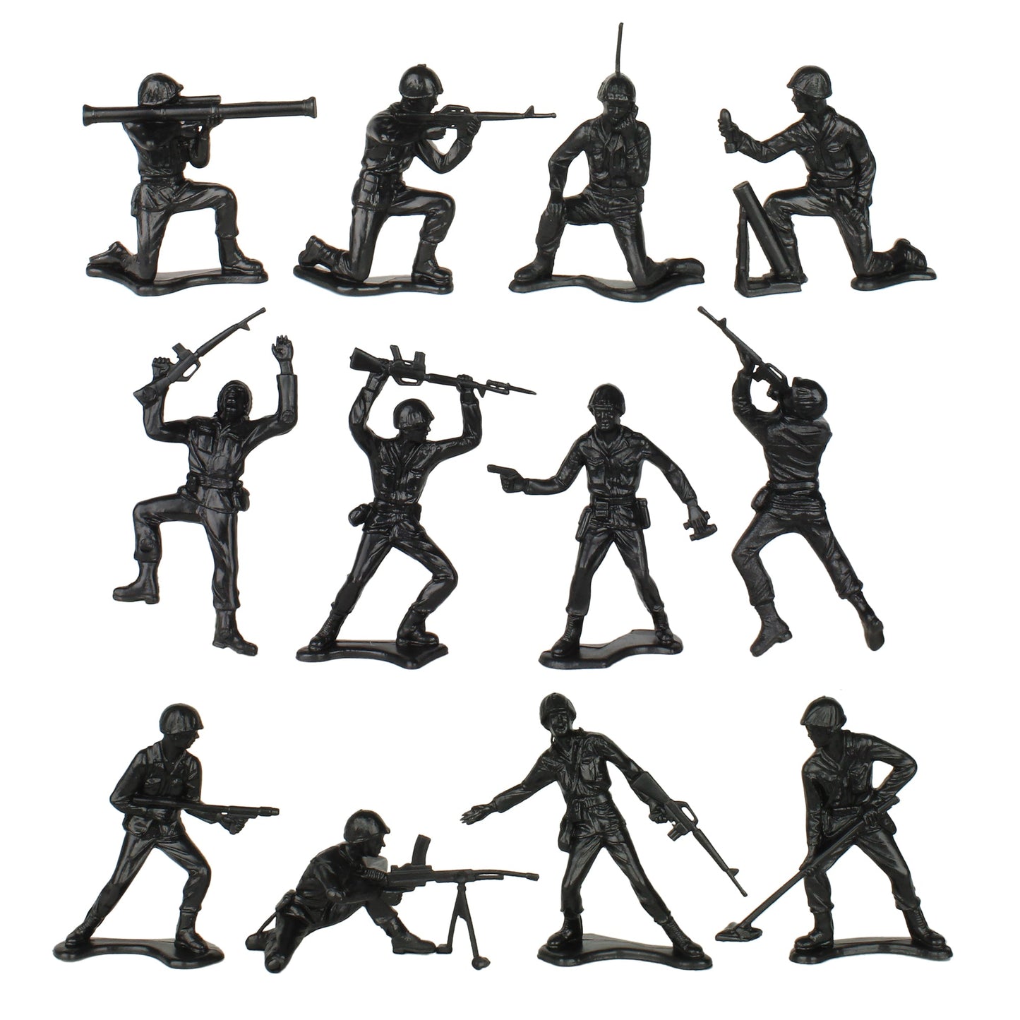 Tim Mee Toy Army Black Close Up