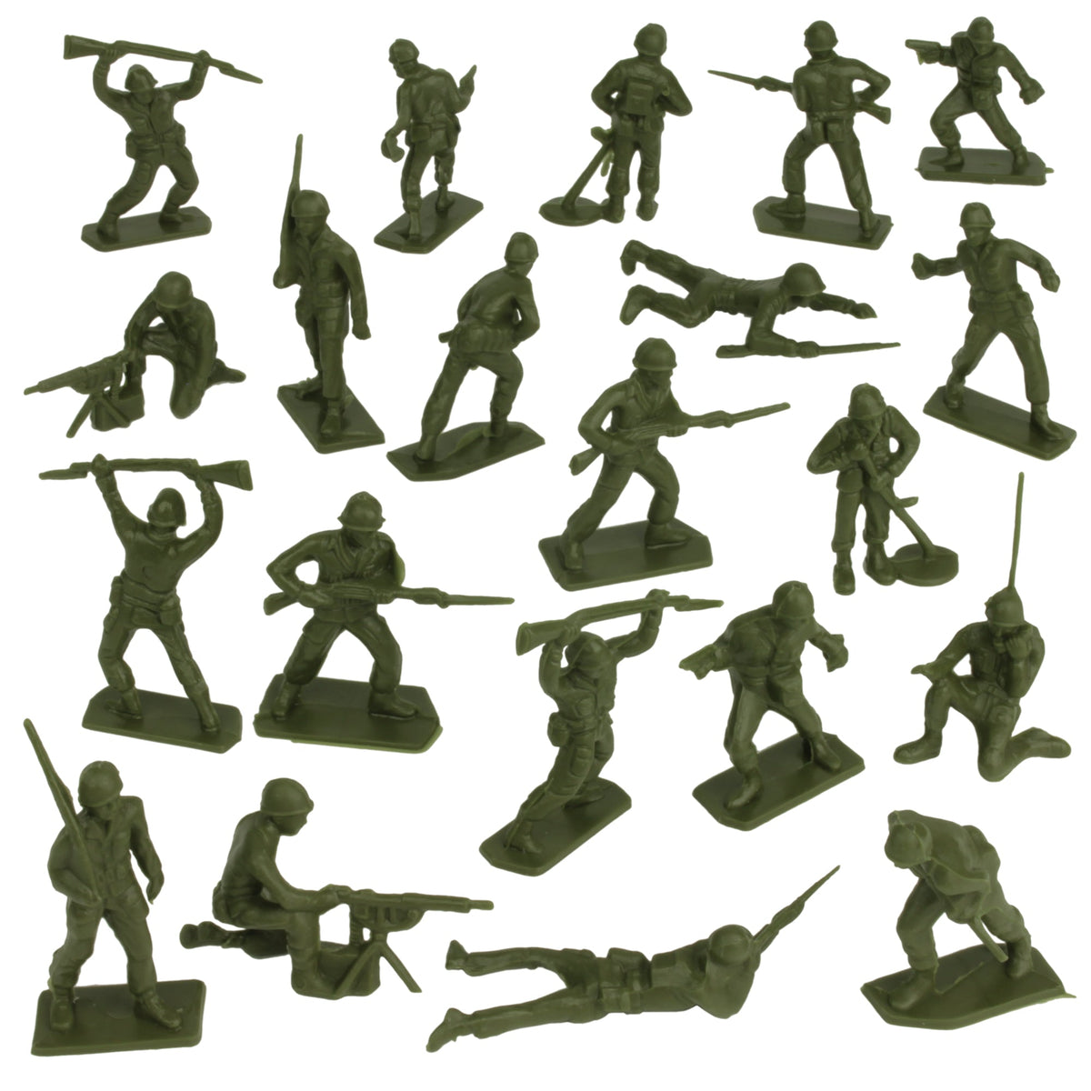 Tim Mee Toy WW2 Plastic Army Men DK Novelties Olive Green Vignette