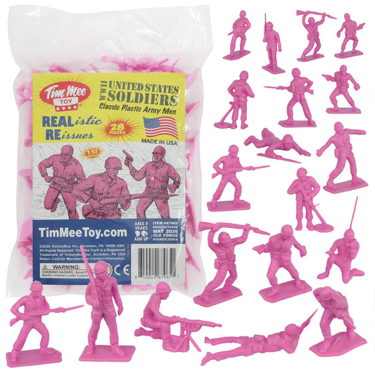 Tim Mee Toy WW2 Plastic Army Men DK Novelties Pink Main Image