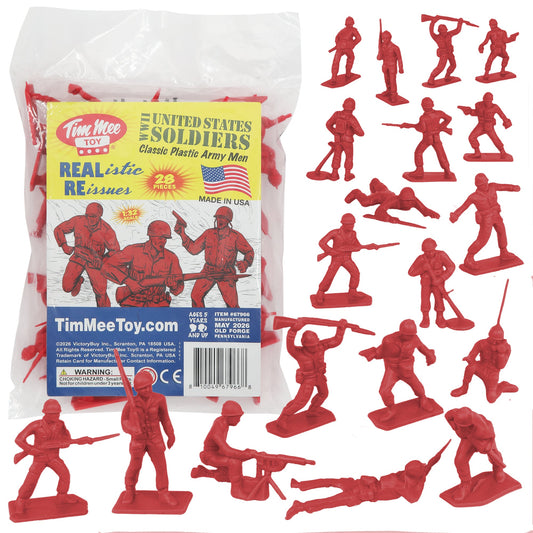 Tim Mee Toy WW2 Plastic Army Men DK Novelties Red Main Image