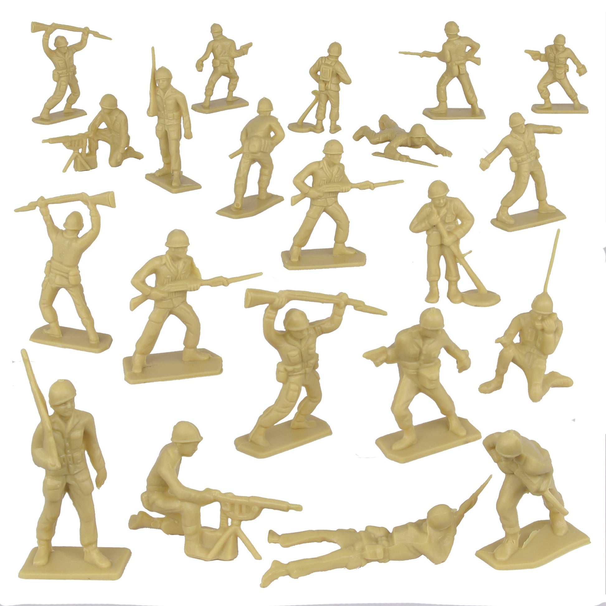 Tim Mee Toy WW2 Plastic Army Men DK Novelties Tan Vignette