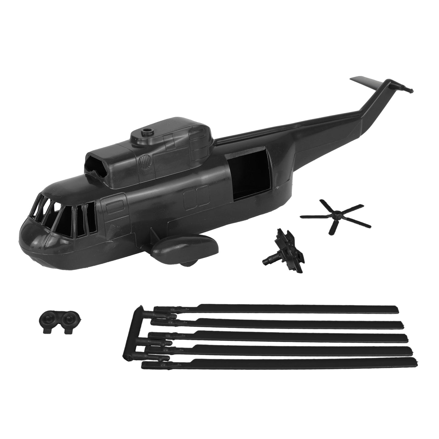 Tim Mee Toy Army Rescue Helicopter Black Parts 
