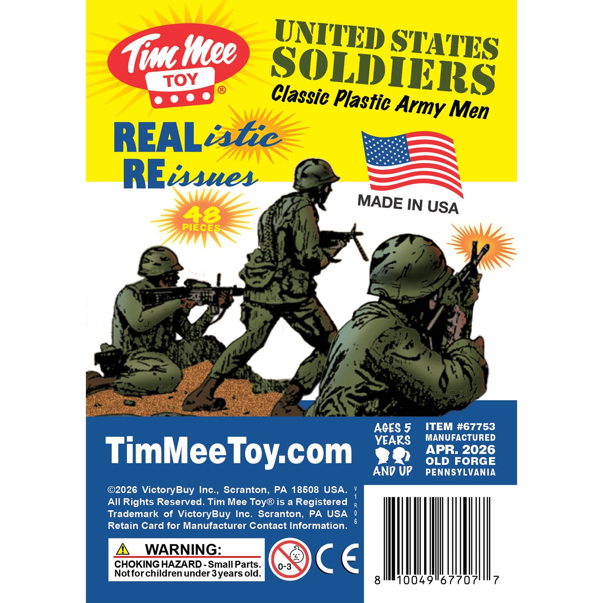 Tim Mee Toy Army Olive Green Insert Art