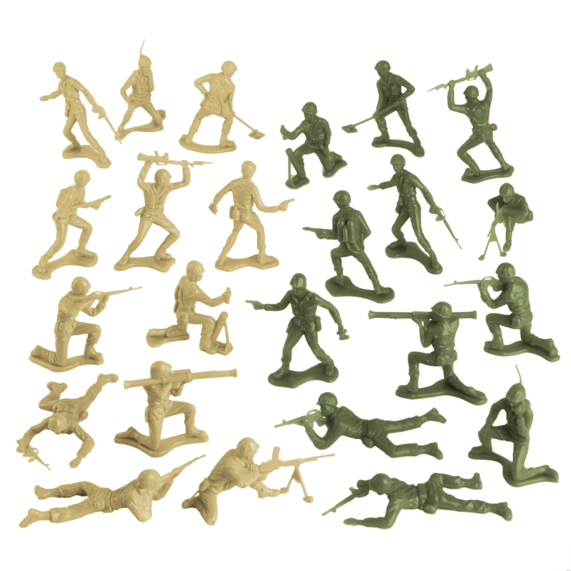 Tim Mee Toy Combat Convoy OD Green vs. Tan Figures