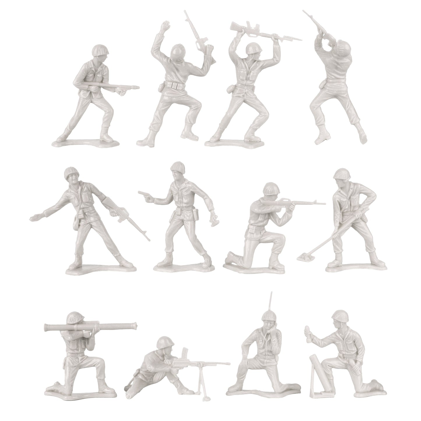 Tim Mee Toy Army White Close Up