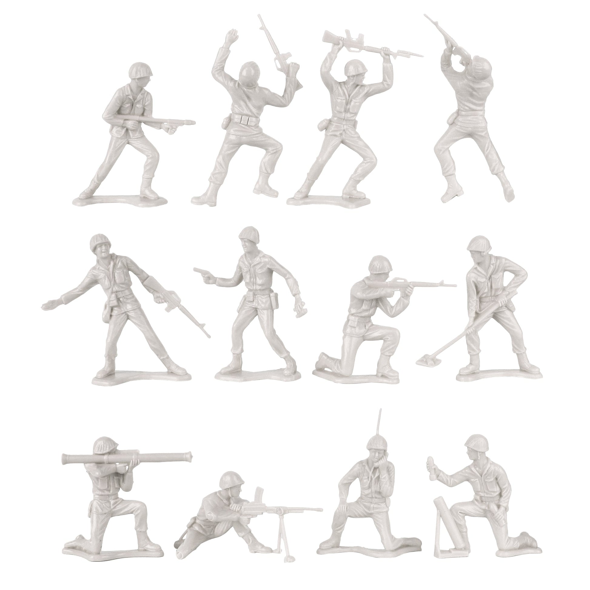 Tim Mee Toy Army White Close Up