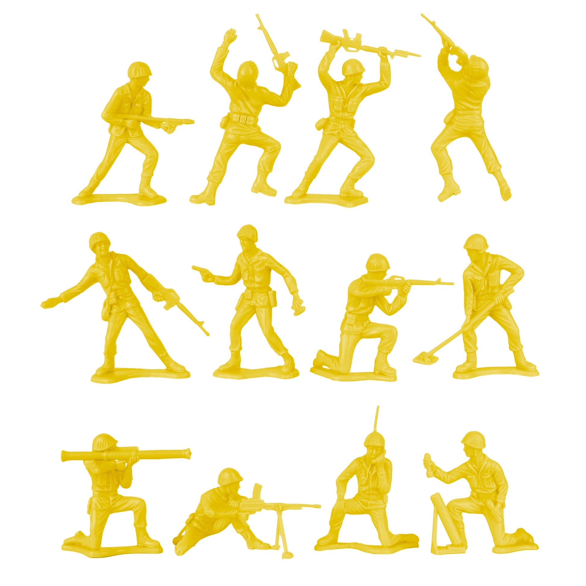 Tim Mee Toy Army Yellow Close Up