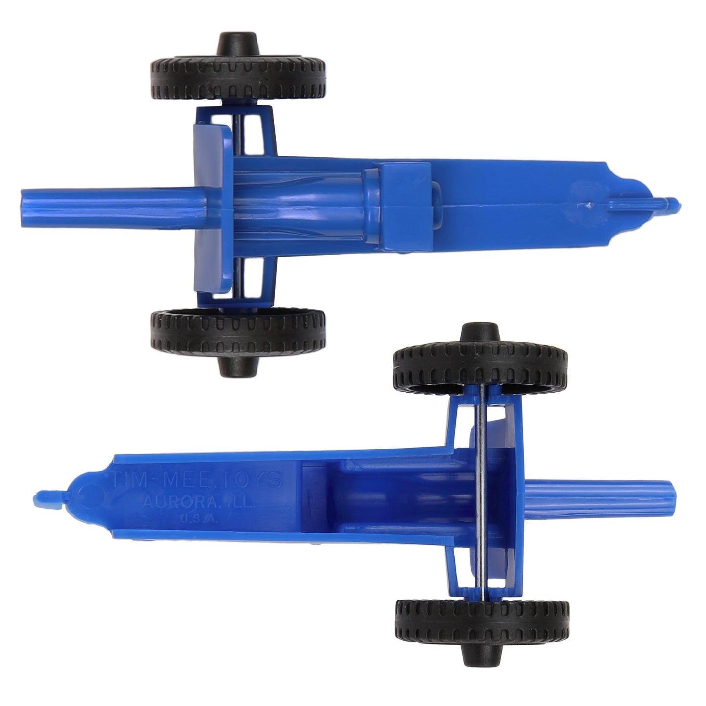 Tim Mee Toy M3 Artillery Anti-Tank Cannon Blue Top and Bottom Views