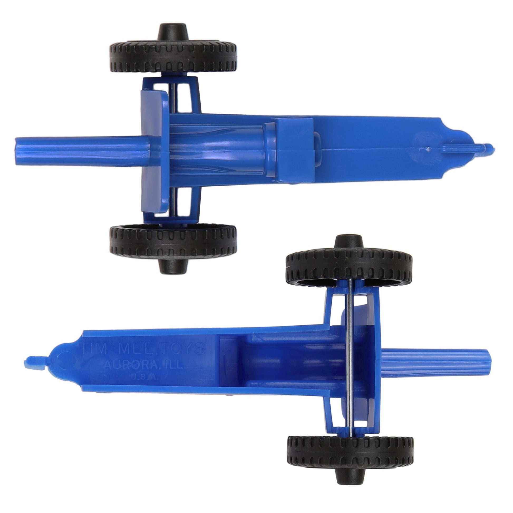 Tim Mee Toy M3 Artillery Anti-Tank Cannon Blue Top and Bottom Views