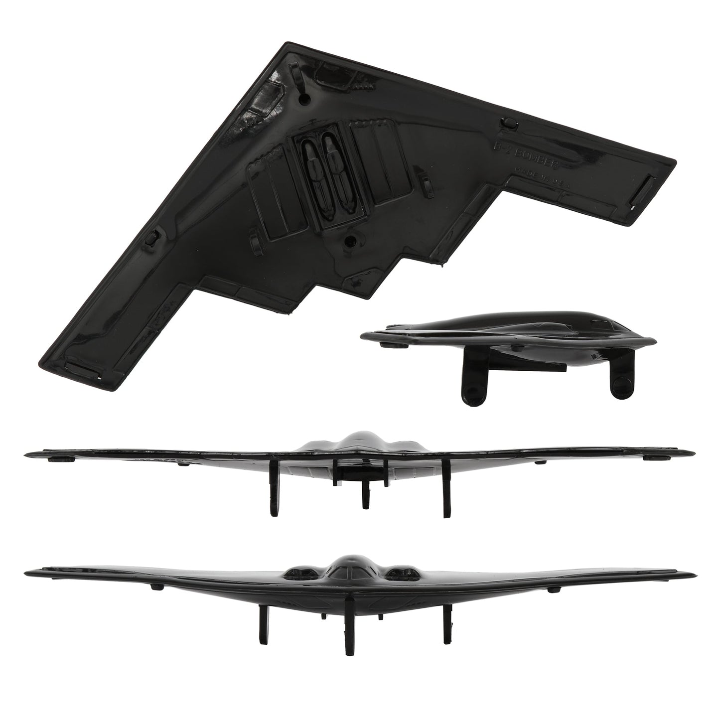Tim Mee Toy Air Strike B-2 Spirit Stealth Bomber Black Color Jets Close Up Views