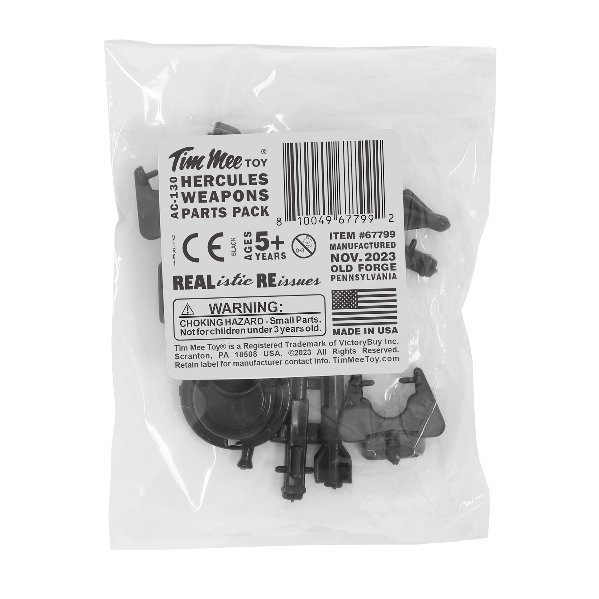 Tim Mee Toy AC130 Hercules Black Weapons Parts Pack Package