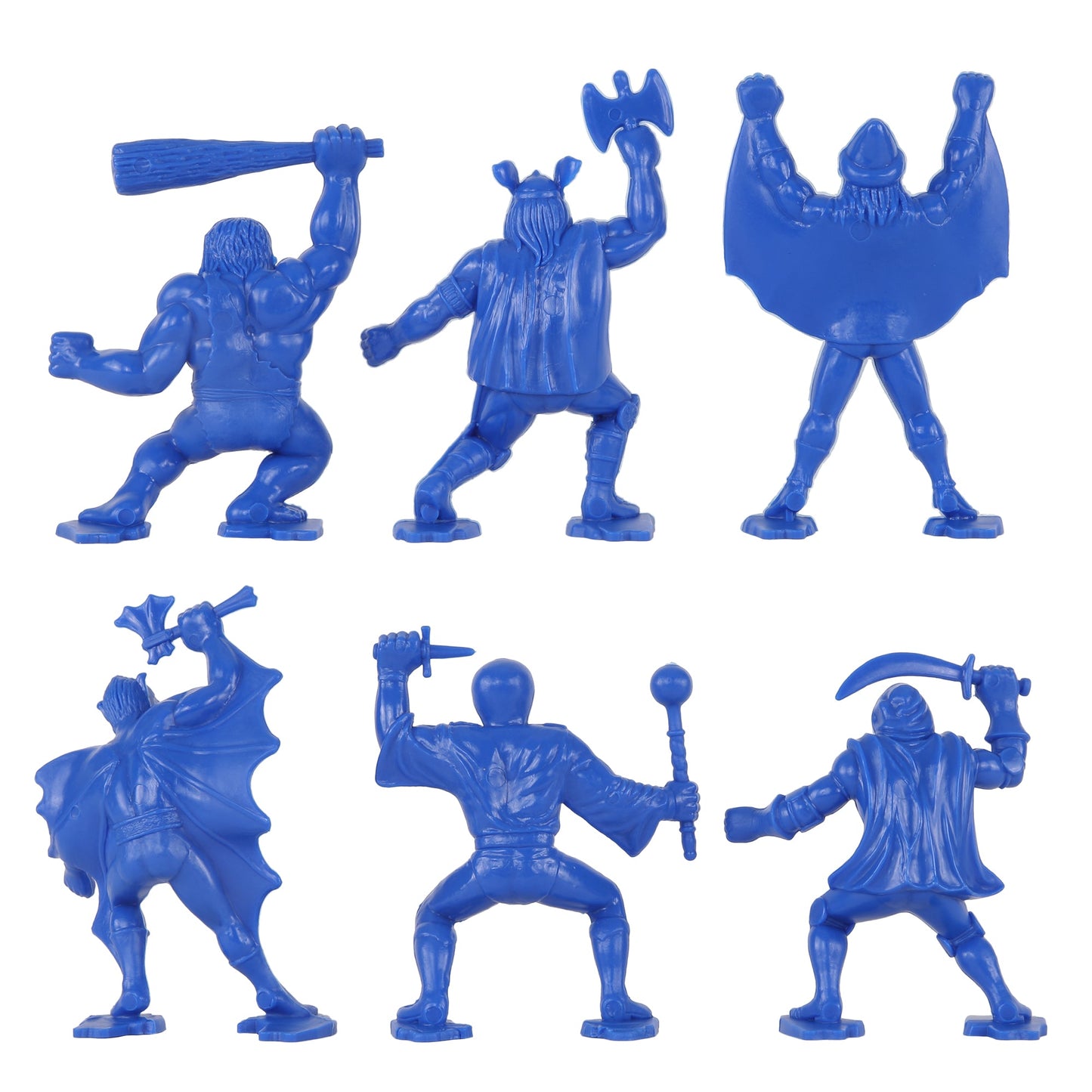 Tim Mee Toy Fantasy Figures Blue Color Figure Close Up Back View