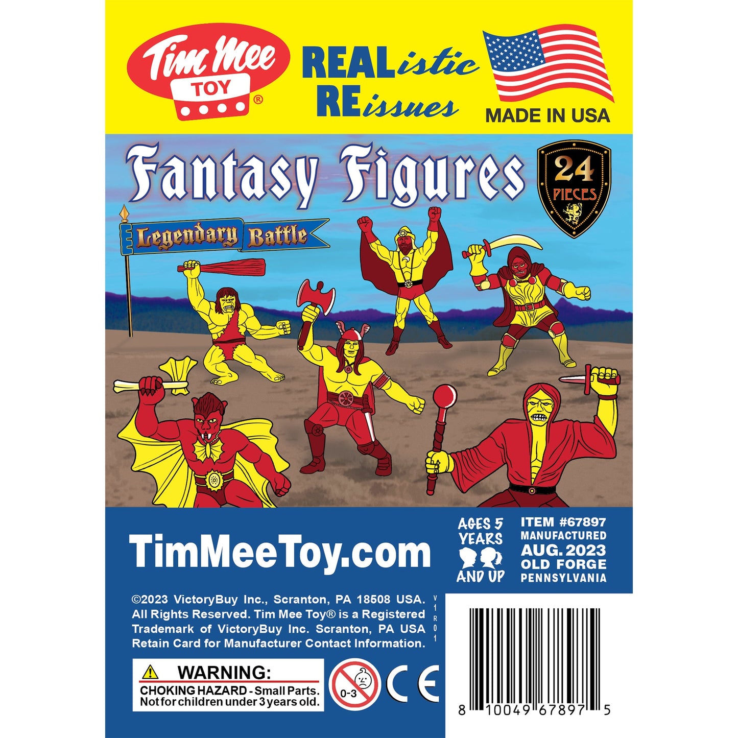 Tim Mee Toy Fantasy Figures Yellow & Red Insert Art