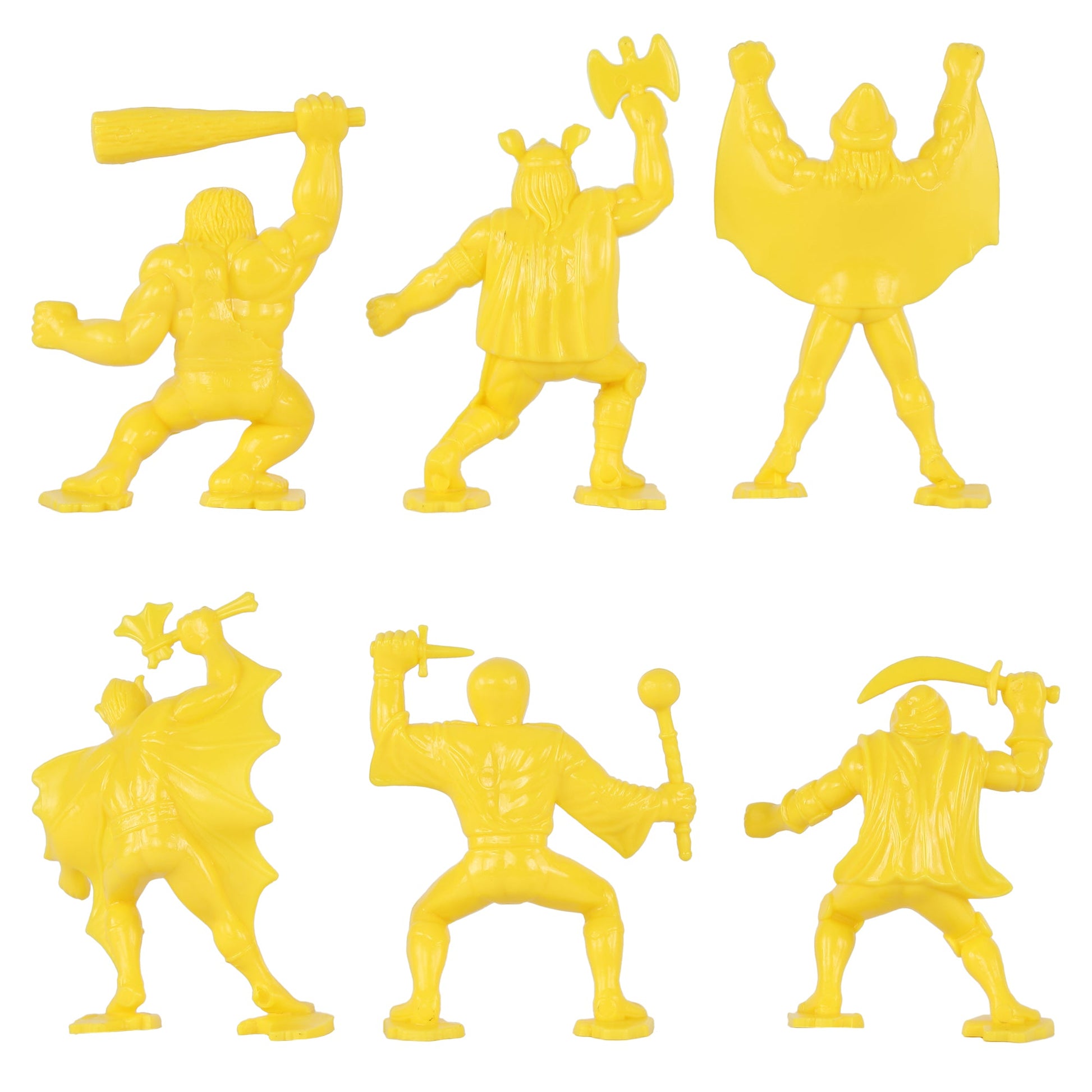 Tim Mee Toy Fantasy Figures Yellow Color Figure Close Up Back View