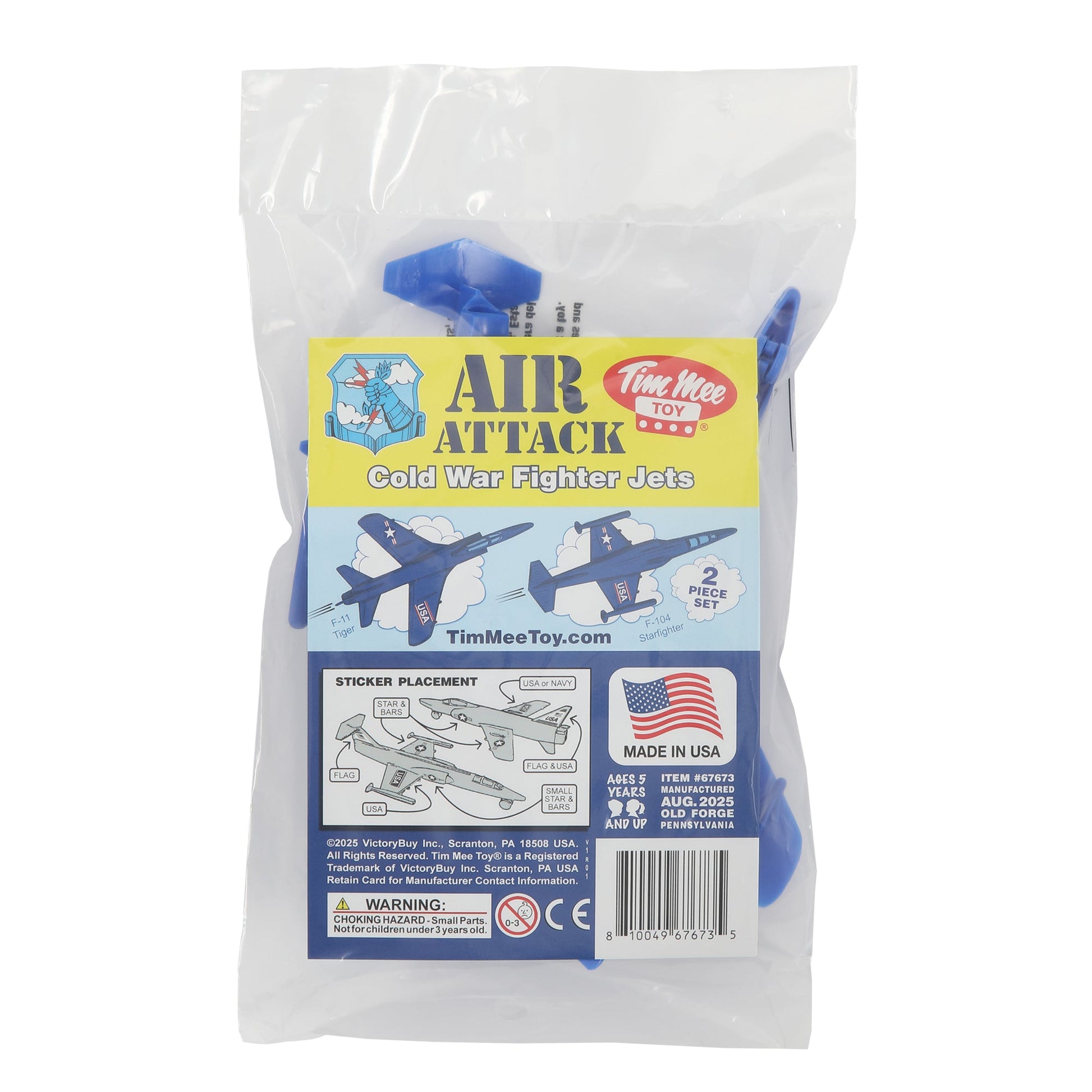 Tim Mee Toy Cold War Jet Airplanes Blue Color Package