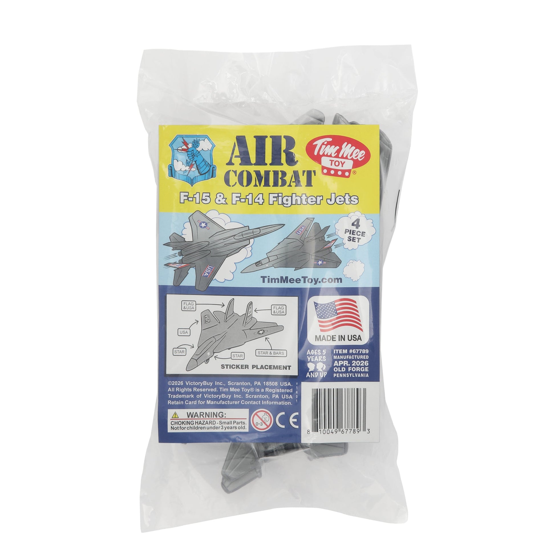 Tim Mee Toy Combat Jets Silver-Gray Color Package
