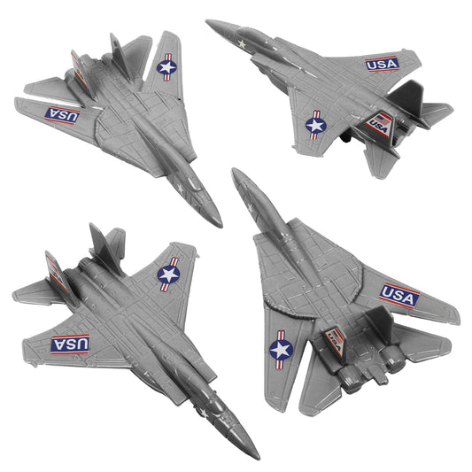 Tim Mee Toy Combat Jets Silver-Gray Color Vignette