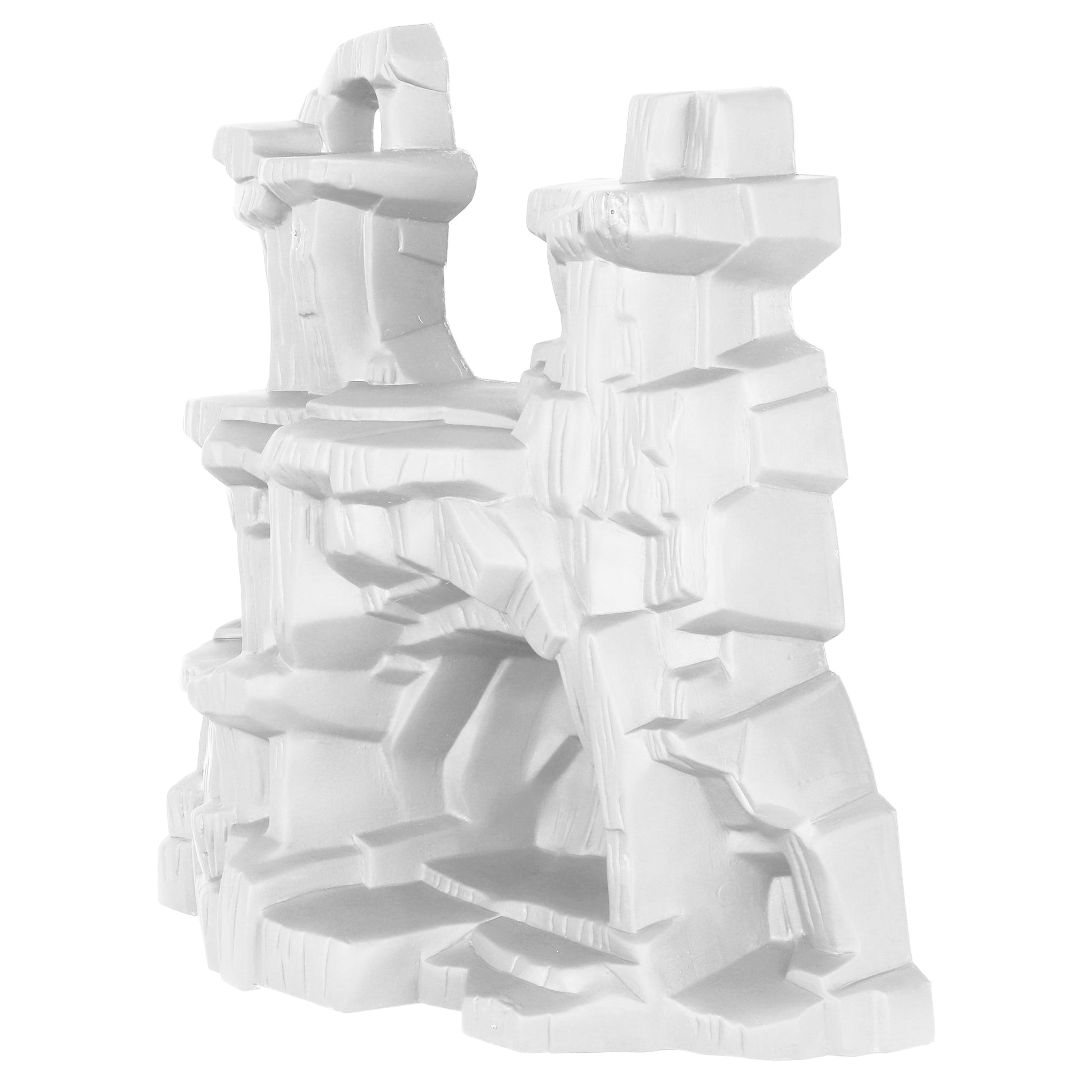 Tim Mee Toy Battle Mountain White Three-Quarter View