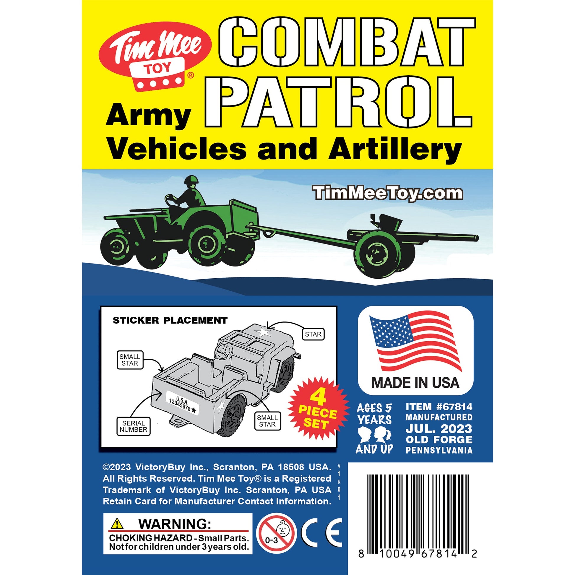 Tim Mee Toy Combat Patrol Medium Green Insert Art