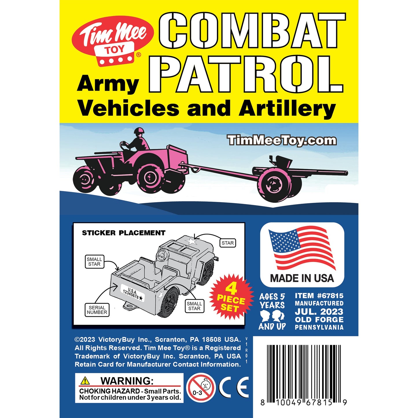 Tim Mee Toy Combat Patrol Pink Insert Art