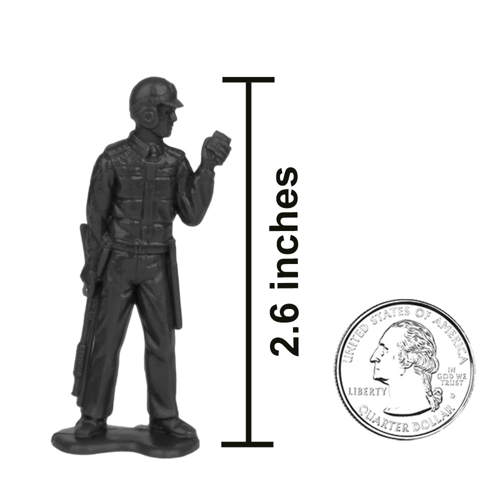 Tim Mee Toy SWAT Police Figure Black Scale