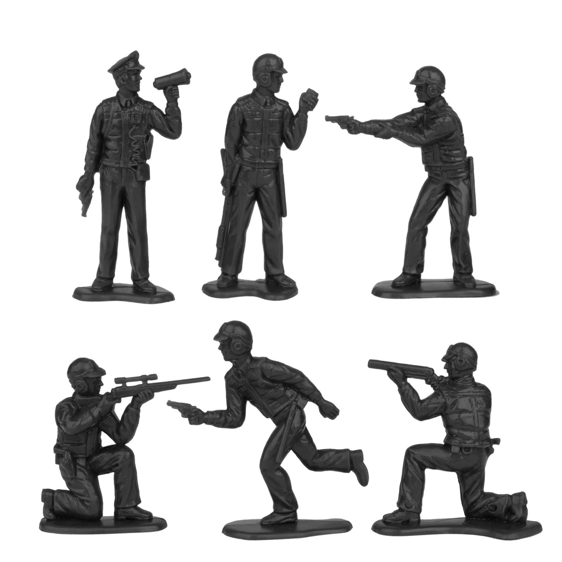 Tim Mee Toy SWAT Police Black Figure Close Up