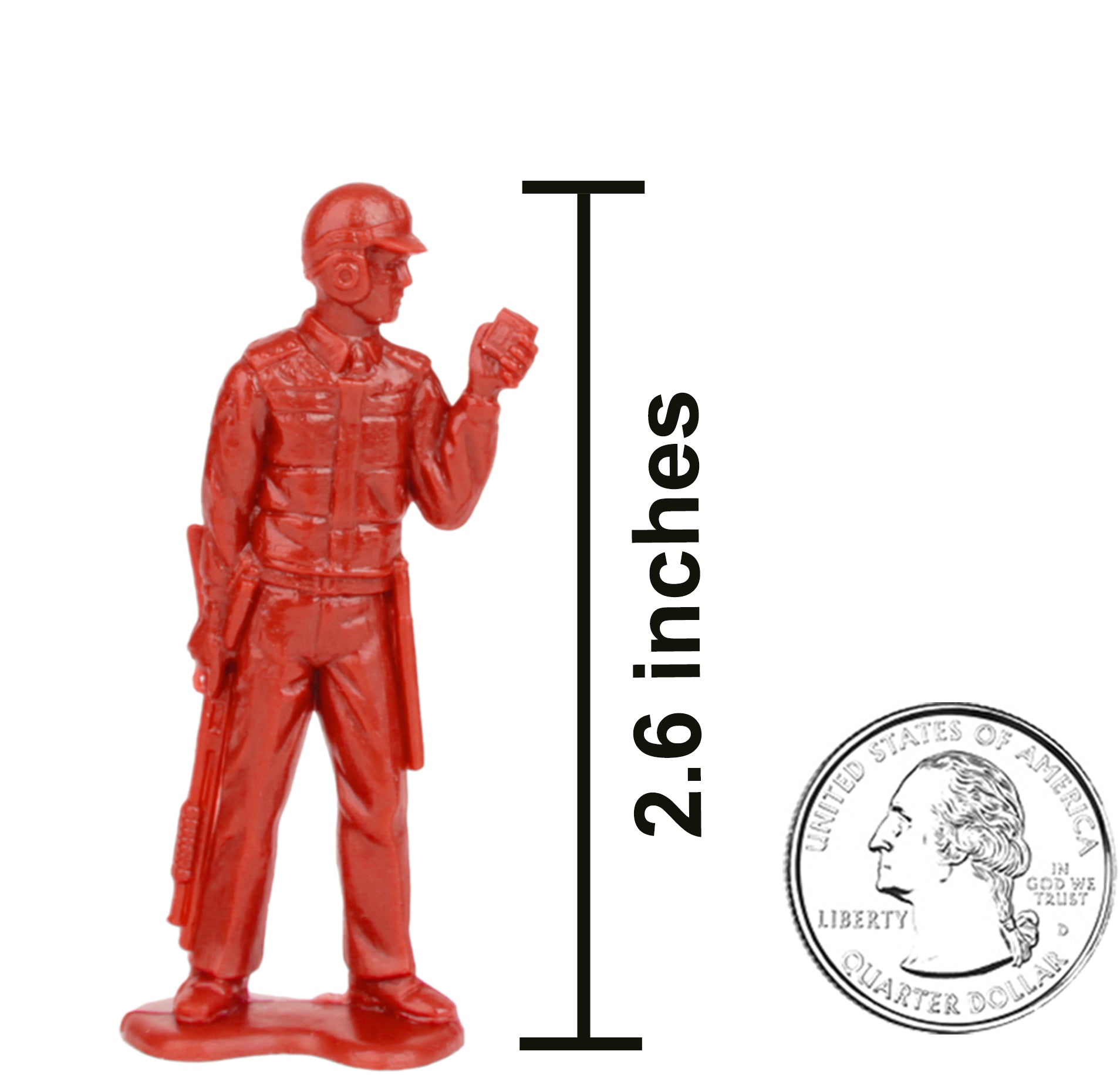 Tim Mee Toy SWAT Police Figure Gray Scale