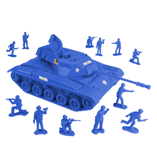Tim Mee Toy Walker Bulldog Tank Blue Vignette
