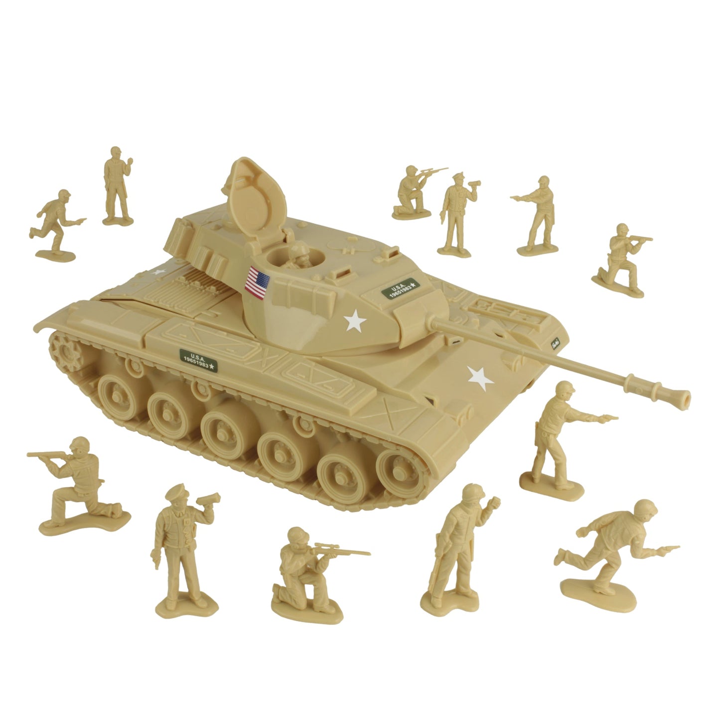 Tim Mee Toy Walker Bulldog Tank Tan Vignette